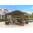 thumbnail image 1 of Sunjoy 13 ft. x 15 ft. Wilmington Hardtop Gazebo, 1 of 9