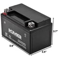 thumbnail image 3 of KMG Batterie Compatible avec Yamaha 600 YZF-R6 excl. R6S 2006-2012 YTZ10S Batterie Étanche Sans Entretien Haute Performance 12V SMF Remplacement OEM Motocyclette Sports Motorisés VTT Trottinette Motoneige, 3 of 3