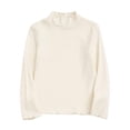 thumbnail image 1 of Diufon Toddler Baby Long Sleeve Tops High Neck Ruffled Hem Basic Bottom Clothes Fall Winter Warm Blouse, 1 of 4