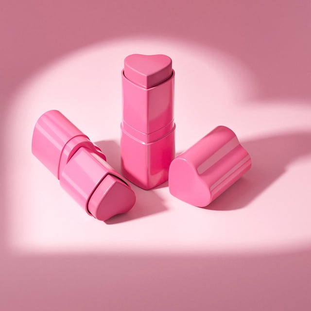 EGNMCR Blush Heart-shaped Powder Blusher Available In 6 Colors 3.5g/tube blusher blusher