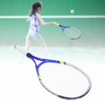 thumbnail image 2 of Kids Tennis Rackets with Carrying Bag, Aluminium Alloy Frame Kids Tennis Racquet Set for Training[Blue], 2 of 9