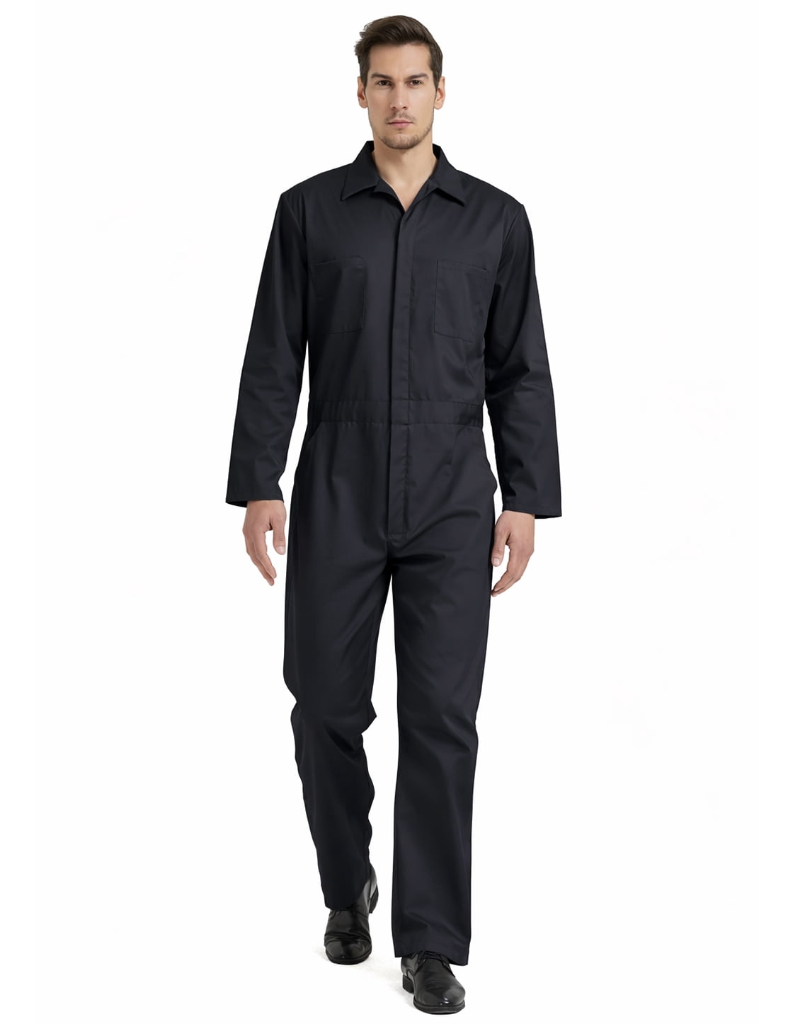 TOPTIE Combinaison à Manches Longues pour Homme, Combinaison Dos Ouvert Coupe Décontractée, Tenue de Travail