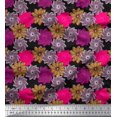 thumbnail image 1 of Soimoi polyester Crepe Fabric Flower Artistic Print Fabric by the Yard 52 Inch Wide, 1 of 3