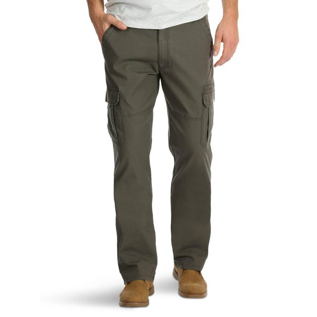 CHUANK Pantalon Cargo pour Hommes et Grands Hommes à Coupe Décontractée avec Extensibilité Montrée dans une Vue Orientée vers l'Avant. Ces Pantalons pour Hommes Présentent une Coupe Droite, s'Asseoient sous la Taille Naturelle, et Sont Fabriqués en Tissu Extensible pour un Confort Accru. Ils Incluent des Poches Passepoilées aux Hanches et Plusieurs Poches Cargo pour Ranger les Essentiels. la Couleur Est un Ton Foncé Neutre, Idéal pour un Usage Décontracté Ou Fonctionnel.