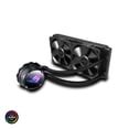 thumbnail image 1 of ASUS ROG Strix LC II 240 All-in-one AIO Liquid CPU Cooler 240mm Radiator, Intel LGA1700, 115x/2066 and AMD AM4/TR4 Support,2x120mm 4-pin PWM Fans, 1 of 6