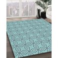 thumbnail image 3 of Ahgly Company Machine Washable Indoor Rectangle Transitional Deep-Sea Green Area Rugs, 5' x 7', 3 of 7