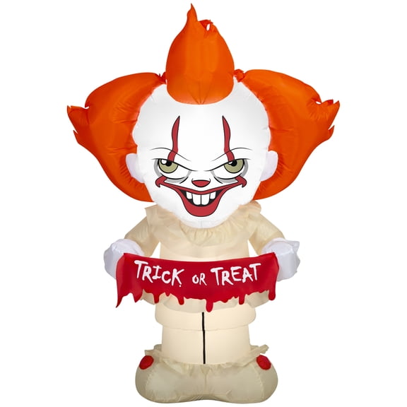 Airblown Yard Inflatables Halloween Light Pennywise MD WB 42.51 in x 18.89 in x 59.84 in x 3.19 lb