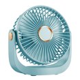 thumbnail image 1 of Portable Fan Rechargeable High Power Cool Small Fan, Desktop Silent for Office Student Dormitory, USB Charging Adjustable Speed, Compact Lightweight for Indoor Outdoor Use, 1 of 3