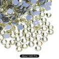 thumbnail image 3 of Uxcell Hotfix Rhinestones Flatback Crystal Glass Gems for Craft Clothes DIY Decoration Light Yellow 4.8mm, 3 of 5