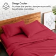 thumbnail image 3 of Bare Home Pillowcase Set - Premium 1800 Collection - Double Brushed - Ultra Soft - Standard Size, Red, 2 Count, 3 of 7