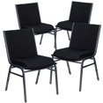 thumbnail image 1 of 4 Pk. HERCULES Series Heavy Duty Black Dot Fabric Stack Chair, 1 of 9