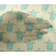 thumbnail image 4 of oneOone Viscose Chiffon Fabric Turtle Block Print Fabric By The Yard 42 Inch Wide, 4 of 4