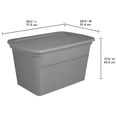 thumbnail image 2 of Sterilite 30 Gal./114 L Tote - Blue, 2 of 2