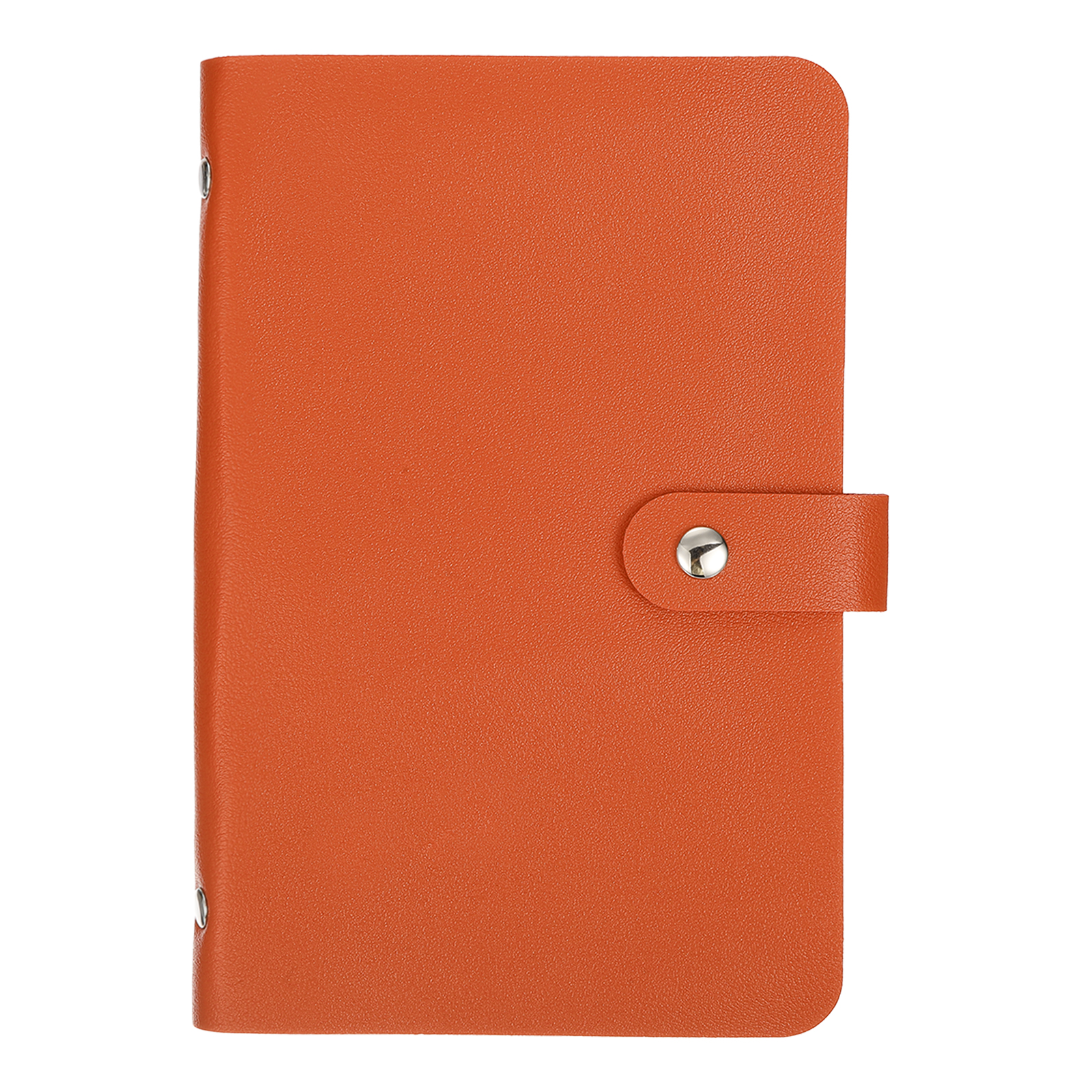 Uxcell 100 Envelope Challenge Binder, Soft PU Leather Savings Challenges Book with Envelopes Money Saving Binder with Horizontal Insert for Budgeting Saving Expense, Orange