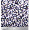 thumbnail image 1 of Soimoi Moss Georgette Fabric Leaves & Floral Block Print Sewing Fabric Yard 42 Inch Wide, 1 of 3