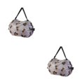 thumbnail image 2 of Wweixi Polyester Foldable Storage Bags For Travel Pack Smart Travel Light Waterproof Space-saving Beach Bag Brown puppy 2Set, 2 of 6