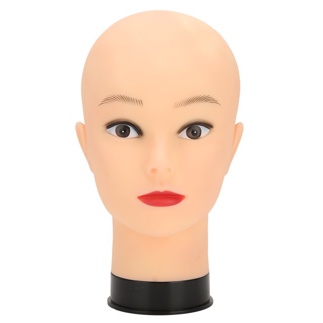 Mannequin Head Bald Mannequin Head Hat Display Head Makeup Practice Mannequin Head Bald Mannequin Head Makeup Training Practice Hat Display Mannequin Head Black Base