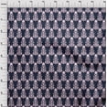 thumbnail image 3 of oneOone Silk Tabby Fabric Floral Ikat Print Sewing Fabric BTY 42 Inch Wide, 3 of 4