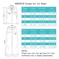 thumbnail image 5 of HEARTNICE Women Button up Pajama Set Long Sleeve Sleepwear Lightweight Pjs Set,(Grey Mel,2XL), 5 of 5