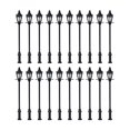 thumbnail image 2 of Esquirla 20 Pcs Lampadaire de Chemin de Fer à LED Tête Unique pour Allée Extérieure, 2 of 8