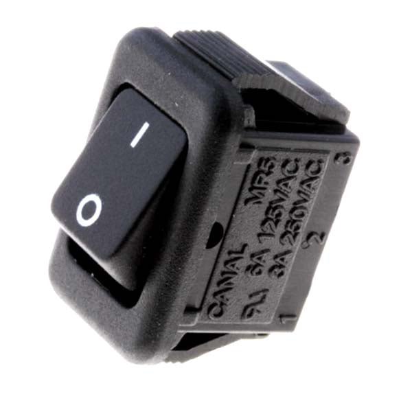 MR5-110-F5-BB-DP - ROCKER SWITCH 1P1T 6A ON-OFF 125VAC SOL 8.5X14MM BLK