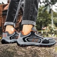 thumbnail image 2 of Bmisegm Espadrilles pour Hommes Espadrilles de Randonnée Chaussures de Marche Légères pour l'Extérieur Chaussures de Course Non Étanches pour un Randonnée Confortable Chaussures pour Hommes Espadrilles pour Hommes Gris 7.5, 2 of 7