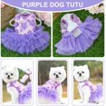 thumbnail image 4 of Robe Tutu Nouée pour Chiot Robes de Princesse pour Petits et Moyens Chats Chiots, 4 of 7