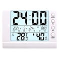 thumbnail image 2 of Chmadoxn Indoor Electronic Temperature Hygrometer Luminous Large Screen Digital Display Desktop Small Alarm Clock Household Temperature Hygrometer Household wet thermometer, 2 of 6