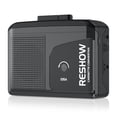 thumbnail image 1 of Reshow Walkman Cassette Player, Portable Cassette Tape Recorder, Audio Cassette to Digital Converter with Earphone Jack, Built-in Microphone, Loud Speaker, Reverse Recording to Tape-Black, 1 of 8