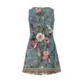 thumbnail image 5 of Ovzne Robes Grande Taille pour Femmes aux Formes Robe pour Femme Robe d'Été Décontractée Mode à Imprimé avec Poche Sans Manches à Col en V Robe Maxi Grande Taille Imprimée Liquidation, 5 of 5