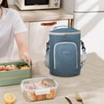 thumbnail image 3 of Bento Lunch Box Round Portable Bento Bag, Student Lunch Box Bag, Adjustable Diagonal Insulation Bag, Picnic Ice Bag, Insulation Bucket Storage Bag, 3 of 6