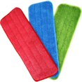 thumbnail image 1 of CUITING 3 Pcs Replacement Microfiber Pad for Universal Commercial 16.5 Inch Mop Head Flat Mop Head Wet & Dry Commercial Cleaning Refills Reusable Mop Refills Fit for Most Microfiber Flat, 1 of 6