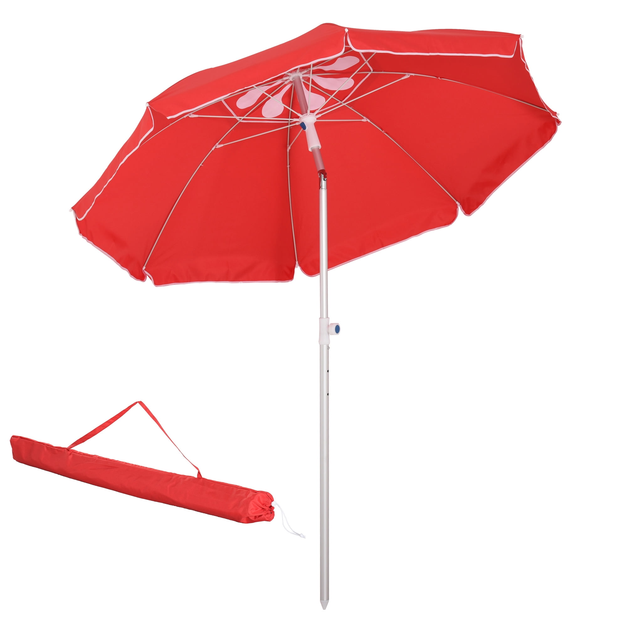 arc patio umbrellas Lebolna Premium Umbrella With fringe,7 Ft Outdoor Table Umbrella Button Tilt,Round Outdoor Umbrella 8 Sturdy Ribs,Sun Shade Rainproof Garden Umbrella(7 Ft, Beige) : Patio, Lawn & Garden button tilt mechanism for adjustable shade 11 ft Outdoor Patio Aluminum