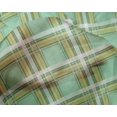 thumbnail image 4 of oneOone Silk Tabby Fabric Tartan Check Decor Fabric Printed BTY 42 Inch Wide, 4 of 4