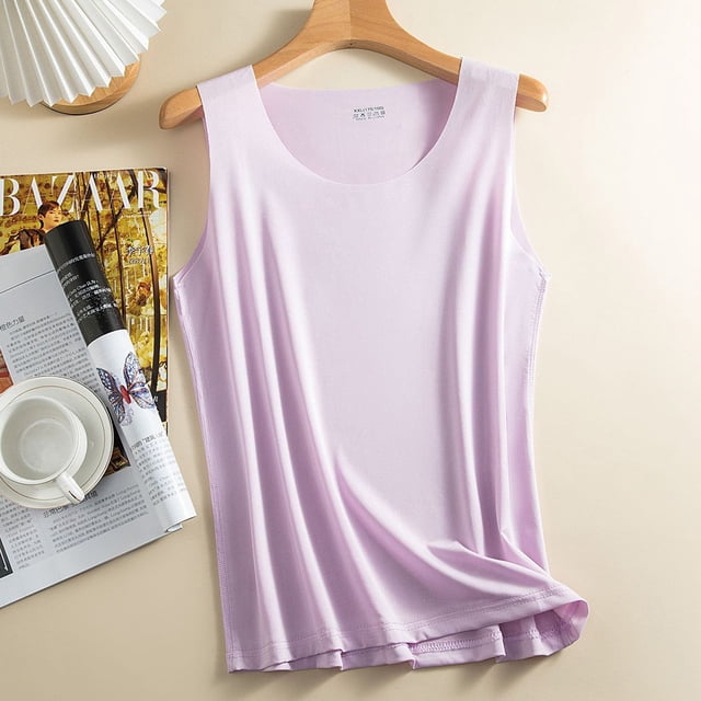 Lefu Women Ice Silk Traceless Sleeveless Tank Tops Singlet Quick Dry Sports Vests
