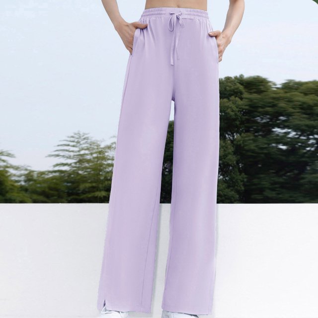 RKSTN Womens Pants Wide Leg Pants With Loose Drape, High Elasticity, Sun Protection, Quick Drying Sports Pants Loose Comfortable Pants