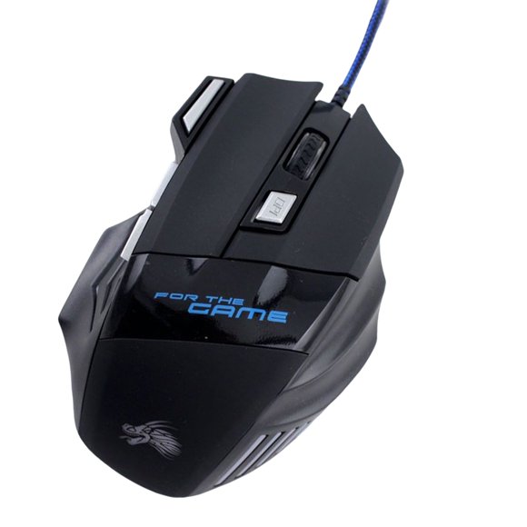 Dalazy 1/2/3 Wired Gaming Mouse 7 Button USB Input Device Computer Accessories RGB Silent Adjustable Gamer Optical Mice PC Laptop 13x8.5x4cm 1 Pc