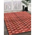 thumbnail image 2 of Ahgly Company Tapis d'Intérieur Ronds Abstraits Rouges Abstraits pour Aire, 8 Pieds Rond, 2 of 6