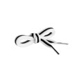 thumbnail image 2 of INSPIRE CHIC Women's Contrast Color Stripe Canvas Flat Shoelace 110cm/43.31' White-Black-White, 2 of 6