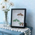 thumbnail image 1 of Sea Glass Photo Frame for Tabletop Display, Home and Office Decor, Black or White, 8x6 Inch, Modern Beach Style Gift, 1 of 5