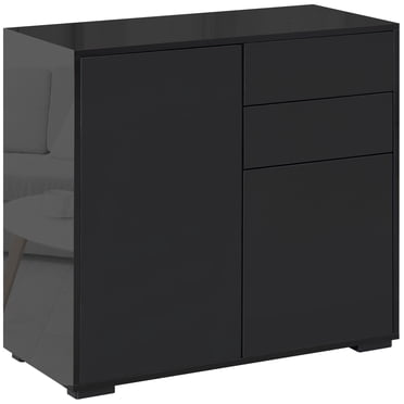 HOMCOM Buffet Bahut à Fini Lustré avec Tiroirs Armoire de Rangement de Cuisine