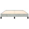 thumbnail image 4 of vidaXL Bed Frame Light Grey 137x190 cm Full Velvet, 4 of 7