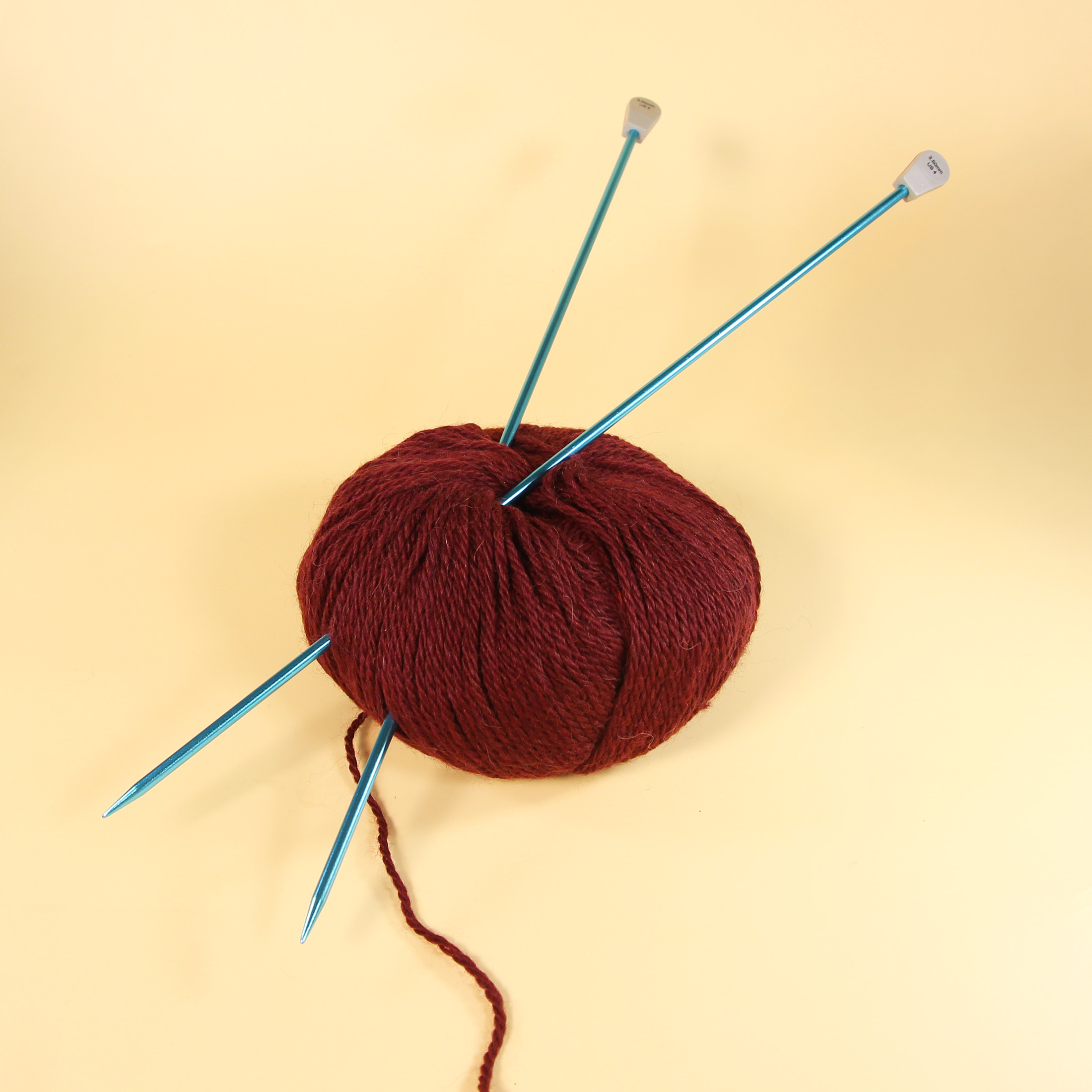 LOVE KNITTING Aiguilles à tricoter à double pointe en aluminium, 20 cm (8 po), 3,5 mm (US 4)