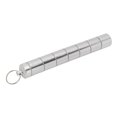 thumbnail image 2 of Metal Small Medicine Box,  Sealing Weekly Emergency Keychain Pill Holder  For Outdoors Silver,Black, 2 of 8