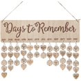thumbnail image 1 of Wooden Perpetual Birthday Calendar Family Reminder Signs, 1 of 5