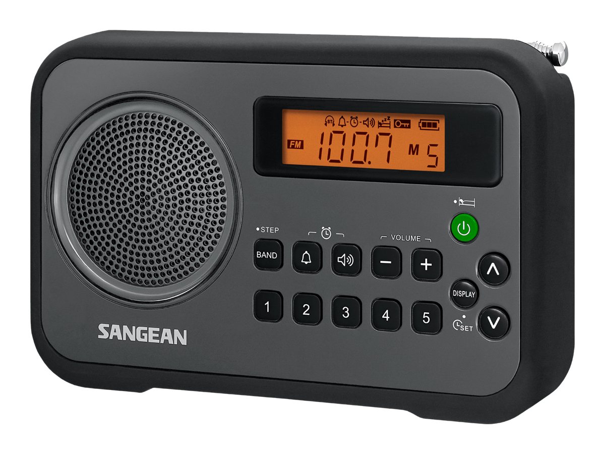 Sangean-PR-D18 - Portable radio - 1 Watt - gray, black