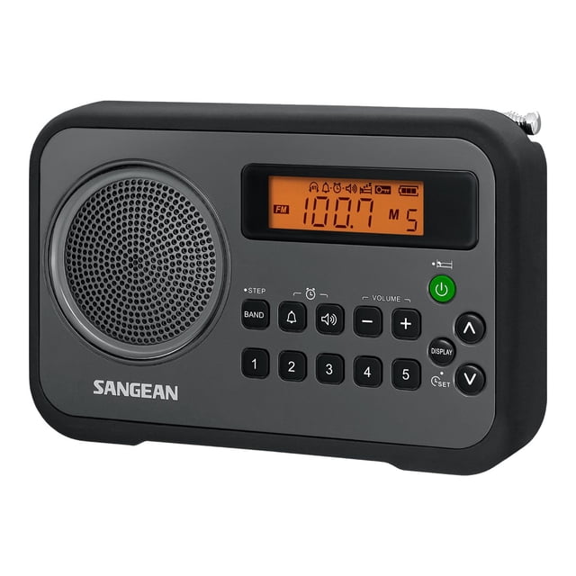 Sangean-PR-D18 - Portable radio - 1 Watt - gray, black