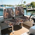 thumbnail image 4 of Costway 2-Pack Folding Boat Seats with Thick Sponge Padding Fixing Bolts Hinges Camouflage, 4 of 10