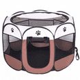 thumbnail image 1 of SNNROO Parc pour Animaux Portable, Parc pour Chiot/chat Pliable, Tente d'Exercice pour Chien, Chenil pour Intérieur Extérieur, 1 of 7