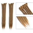 thumbnail image 2 of Rallonge Dreadlock Ombrée pour Cheveux Hip-Hop Synthétique Résistante à la Chaleur Crochet Tressage Fait Main Rallonge Torsadée Tressage pour Femmes Brun Foncé 20”-35 g, 2 of 6